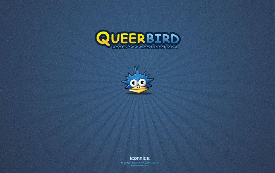 Minimalist Queer Bird Artwork Wallpaper