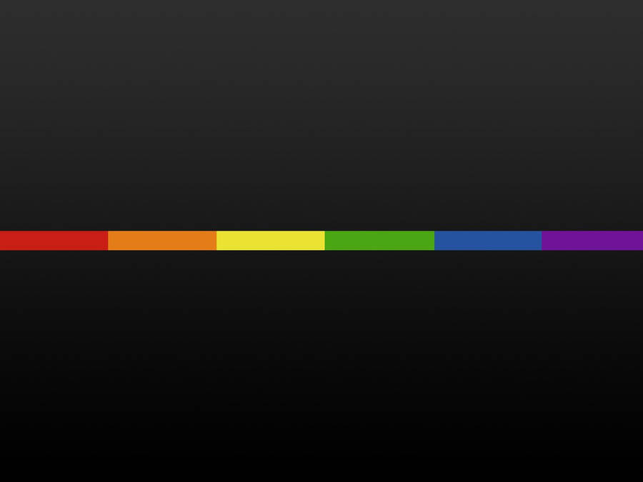 Minimalist Rainbow Strip Of Pride Wallpaper