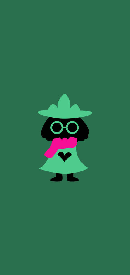 Minimalist Ralsei Wallpaper