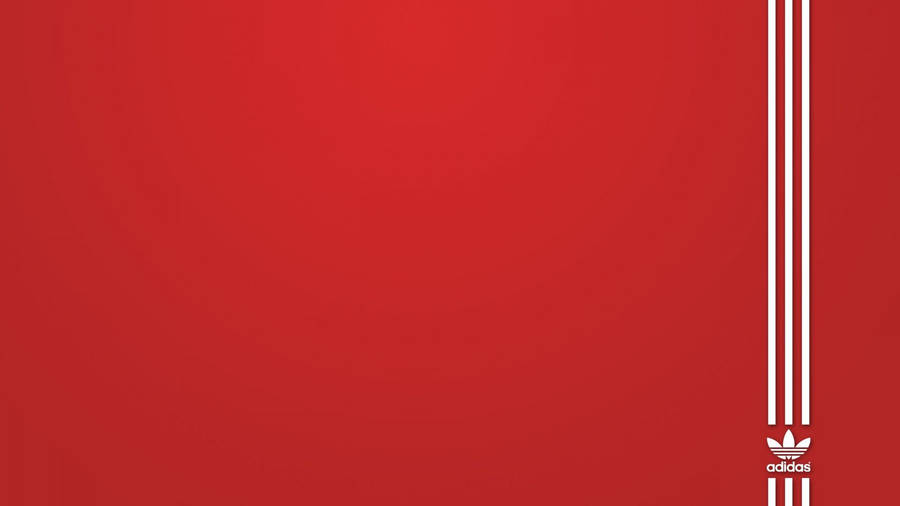 Minimalist Red Adidas Logo Wallpaper