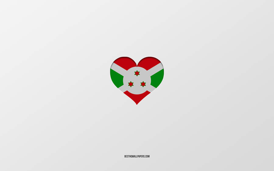 Minimalist Representation Of Burundi Flag Wallpaper