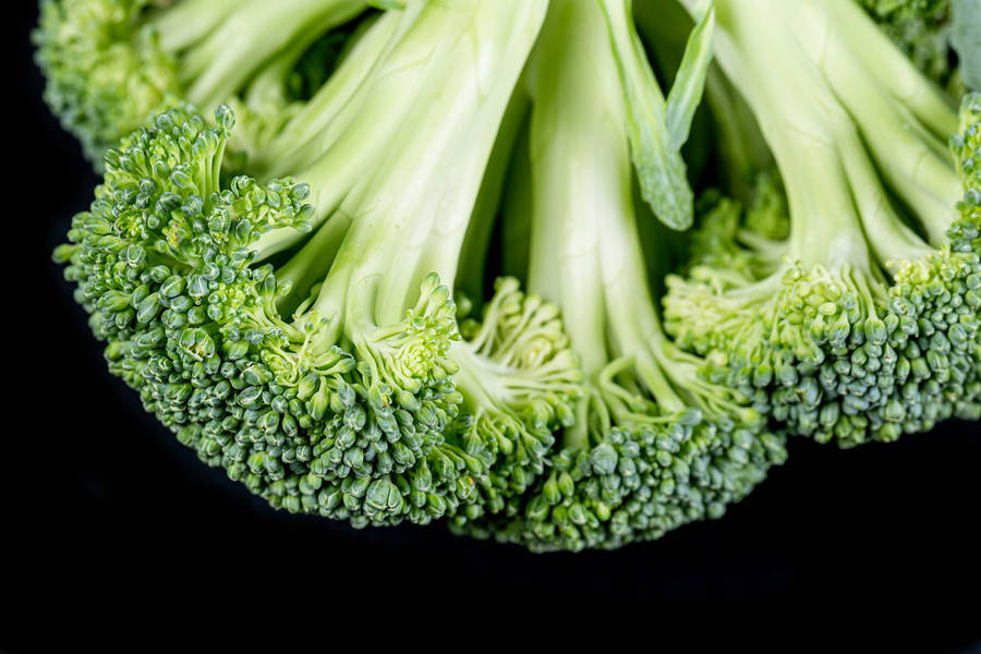 Minimalist Reversed Broccoli Wallpaper