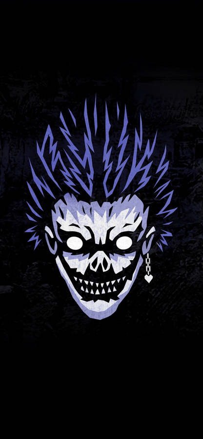 Minimalist Ryuk Artwork Death Note Iphone Wallpaper