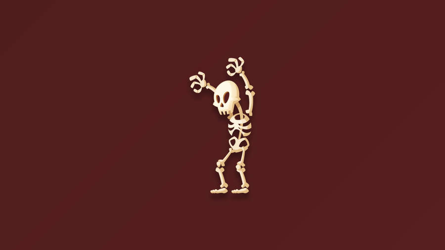 Minimalist Skeleton Desktop Wallpaper