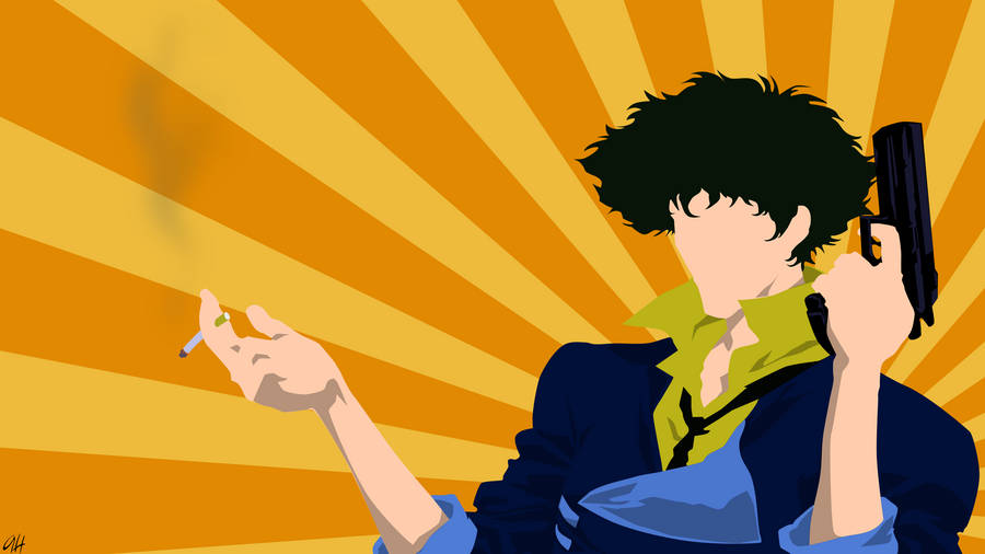 Minimalist Spike Cowboy Bebop Desktop Wallpaper