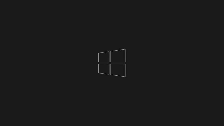 Minimalist Windows 10 Hd Black Logo Wallpaper