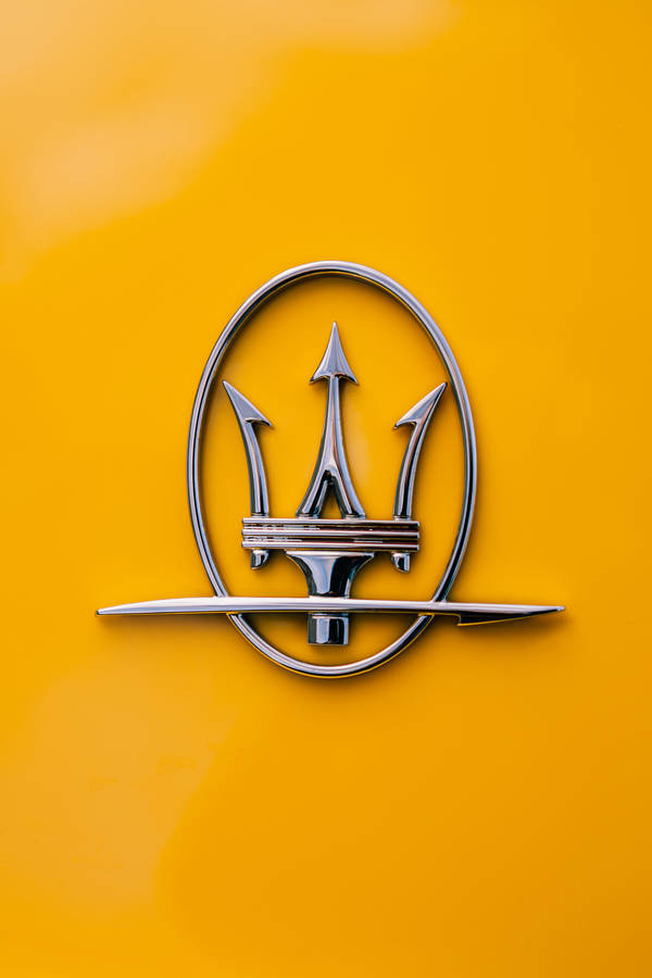 Minimalist Yellow Maserati Wallpaper