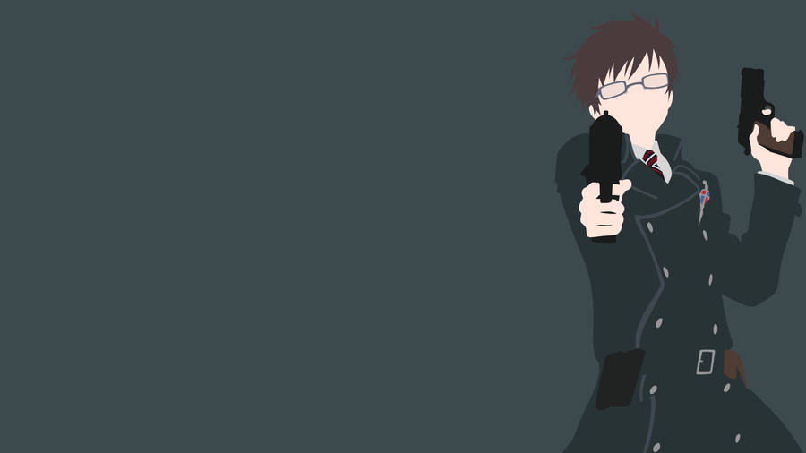 Minimalist Yukio Blue Exorcist Wallpaper