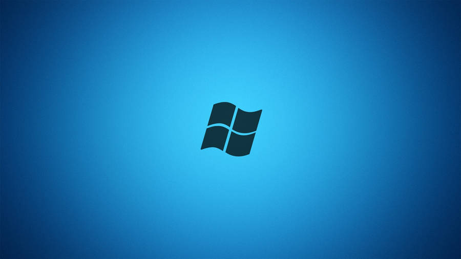 Minimalistic Blue And Black Windows 7 Screen Wallpaper