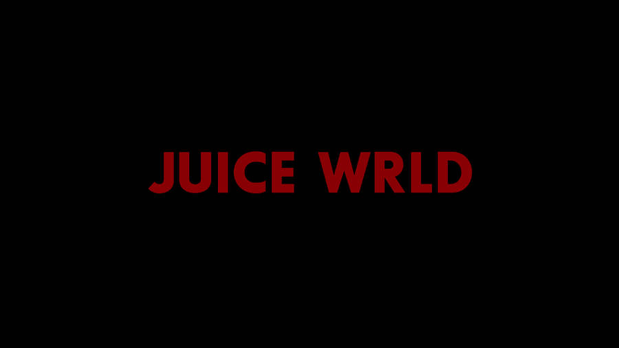 Minimalistic Juice Wrld Text Wallpaper