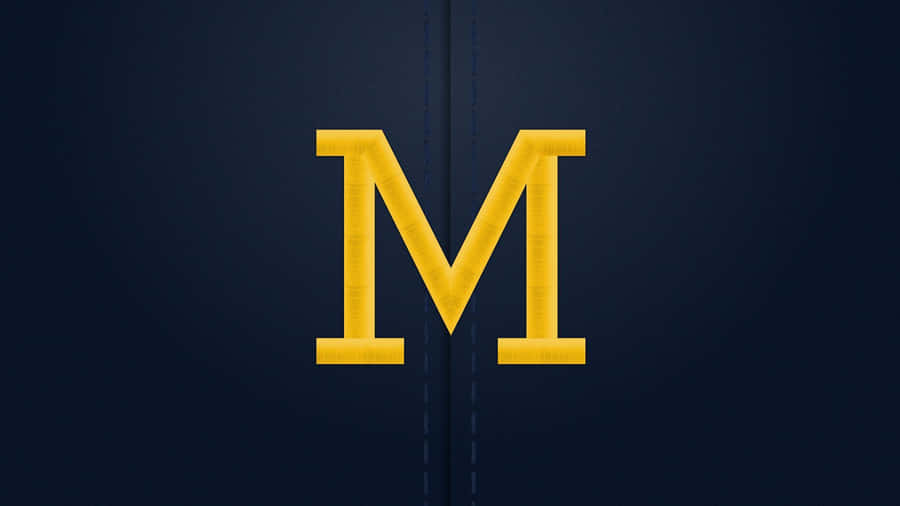 Minimalistic Michigan Football Team Logo Wallpaper