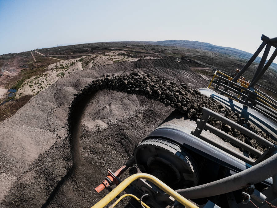 Mining Aerial View Wallpaper