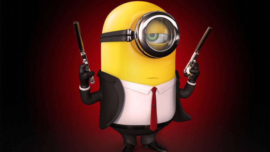 Minion Holding Gun Despicable Me 3 Wallpaper