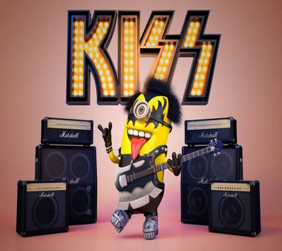 Minion Kiss Band Member Wallpaper