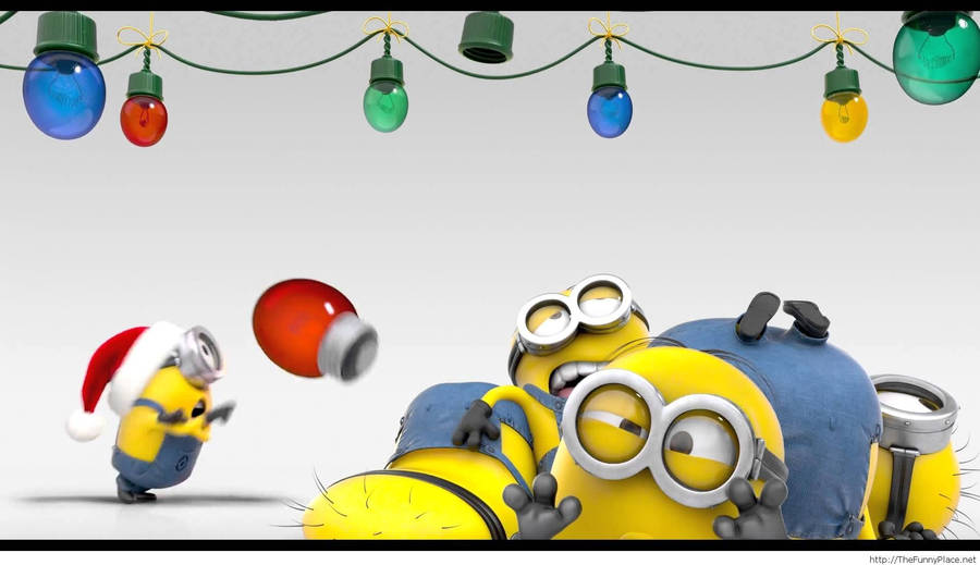 Minions Funny Christmas Wallpaper