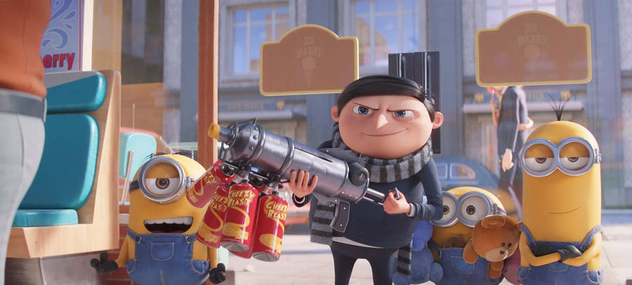 Minions The Rise Of Gru Gun Wallpaper