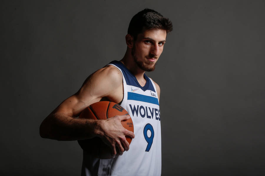 Minnesota Timberwolves Leandro Bolmaro Portrait Wallpaper