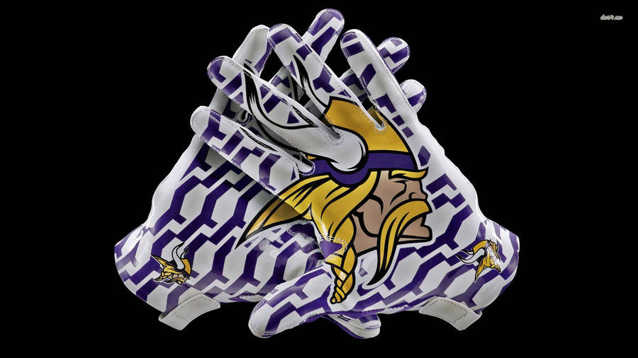 Minnesota Vikings Gloves Hd Wallpaper