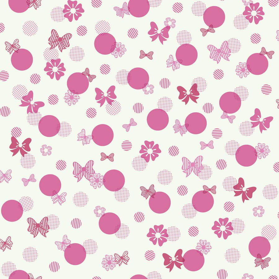 Minnie Mouse Bows And Dots Wallpaper