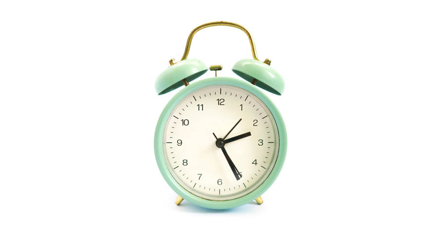 Mint Green Clock Wallpaper