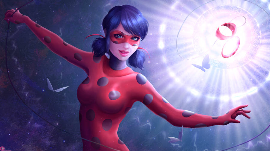 Miraculous Ladybug Butterflies Wallpaper