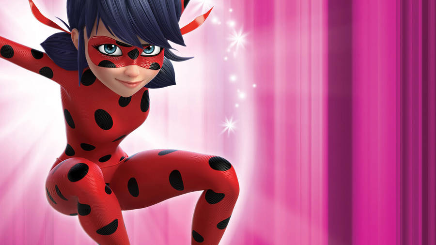 Miraculous Ladybug Pink Wallpaper