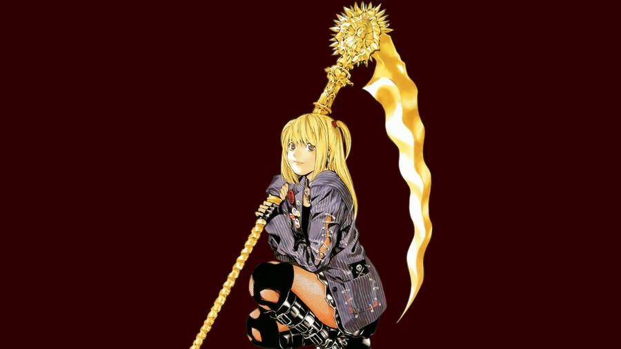 Misa Amane Golden Scythe Wallpaper