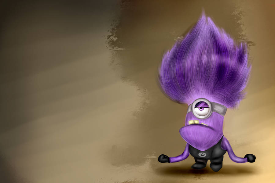 Mischievous Minion In Action - Despicable Me Wallpaper