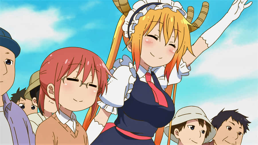 Miss Kobayashi's Maid - Miss Kobayashi's Maid Takes Flight Wallpaper