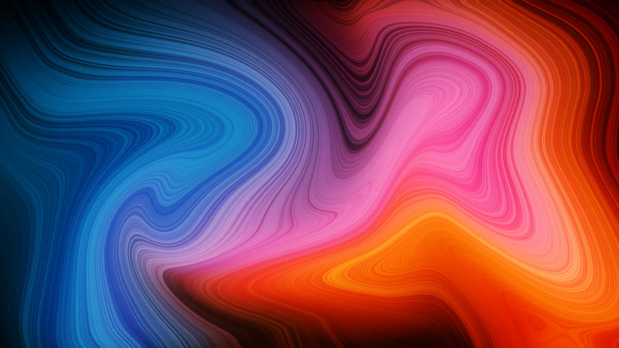 Mix Color Blue, Orange, And Pink Wallpaper