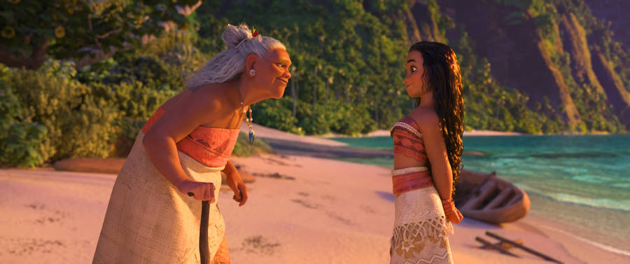 Moana And Gramma Tala Wallpaper