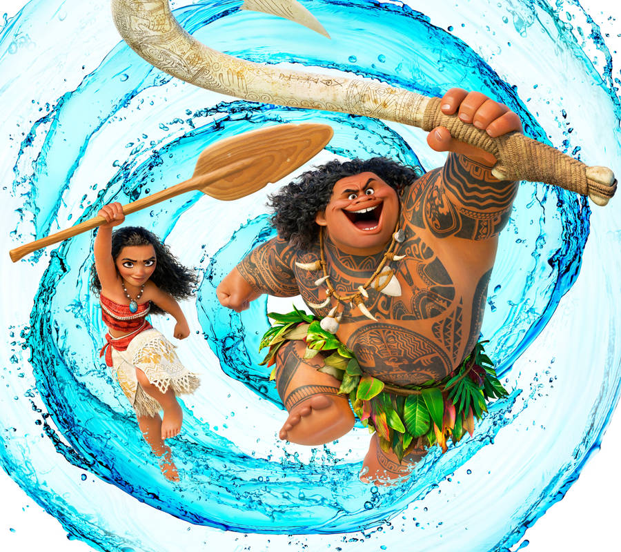 Moana And Maui Wallpaper