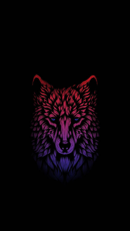 Mobile 4k Wolf Art Wallpaper