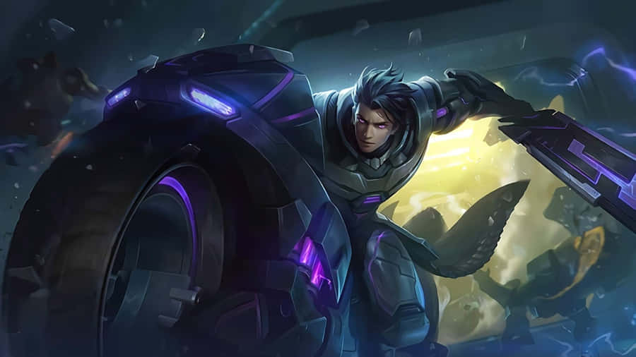 Mobile Gamer With Man Wallpaper