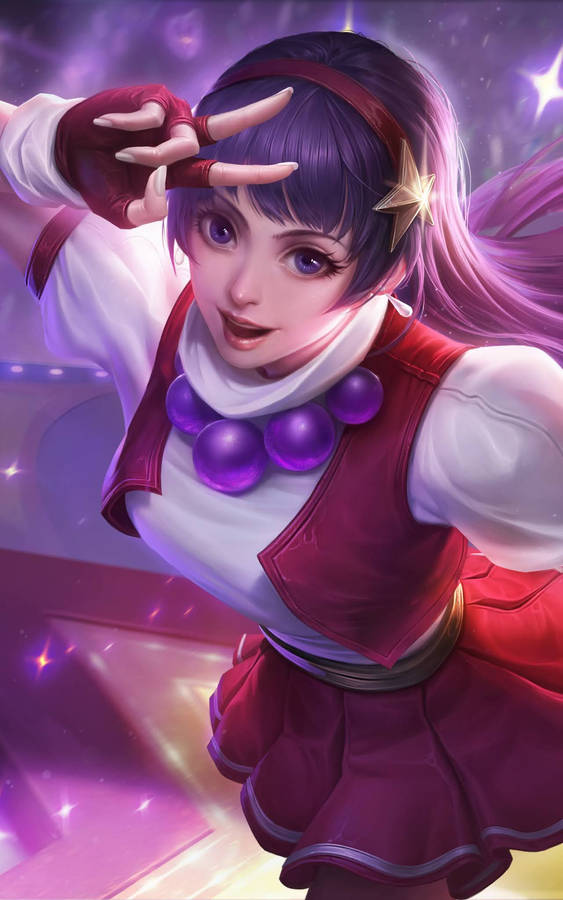 Mobile Legends Guinevere Athena Asamiya Skin Wallpaper