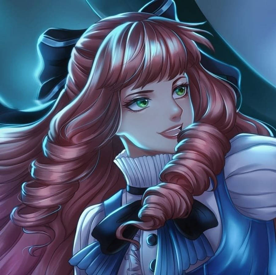 Mobile Legends Guinevere Fanart Blue Background Wallpaper