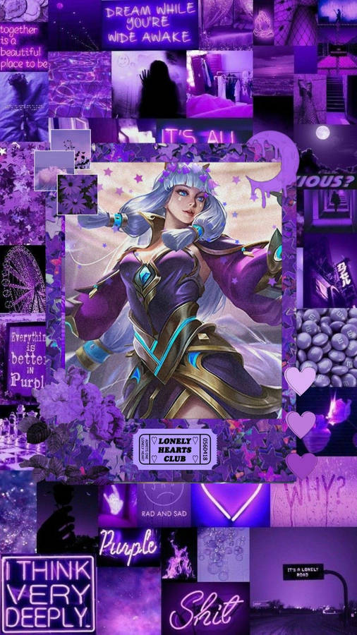 Mobile Legends Guinevere Purple Aesthetic Wallpaper