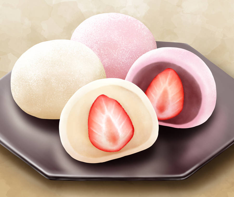 Mochi Illustration Wallpaper