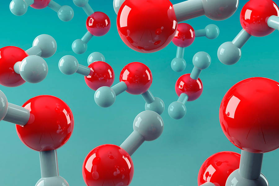 Modern Chemistry Water Molecule Wallpaper