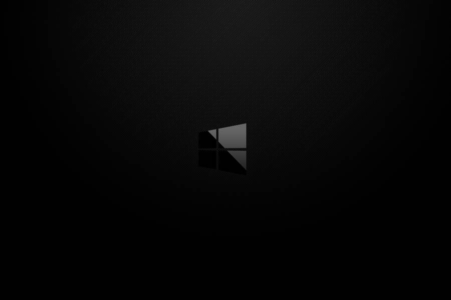 Modern Dark Windows With Logo Wallpaper