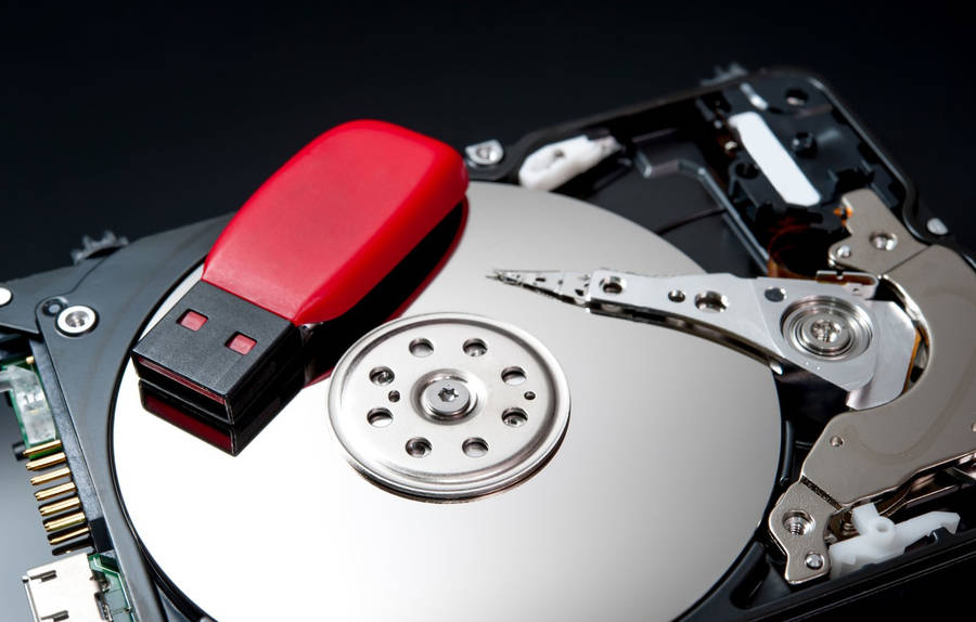 Modern Data Storage Devices Wallpaper