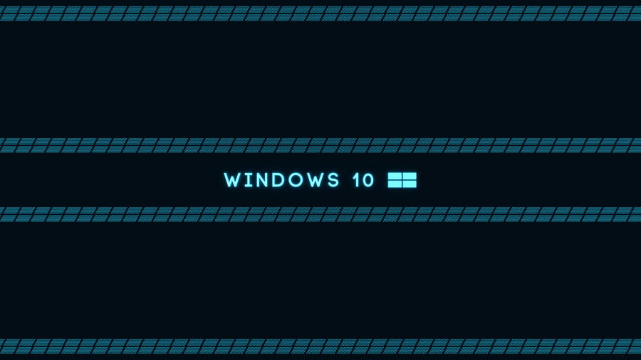 Modern Digital Lock Screen On A Windows 10 Computer Wallpaper