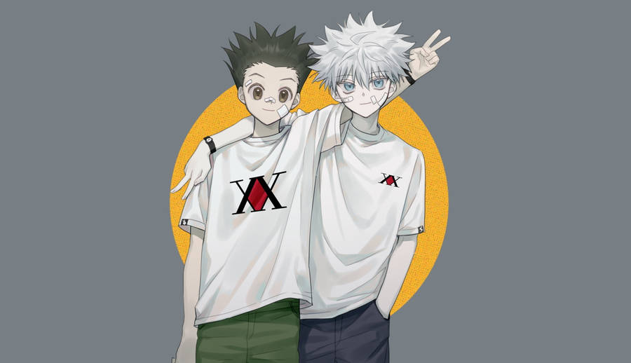 Modern Gon And Killua Desktop Wallpaper