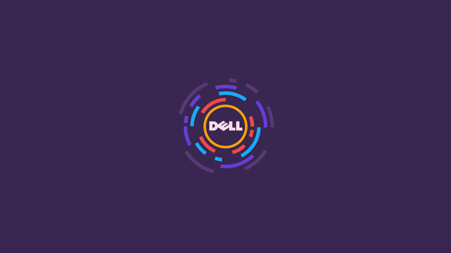 Modern Purple Dell Laptop Logo Wallpaper