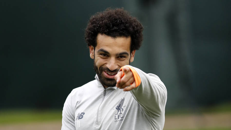 Mohamed Salah Pointing Wallpaper