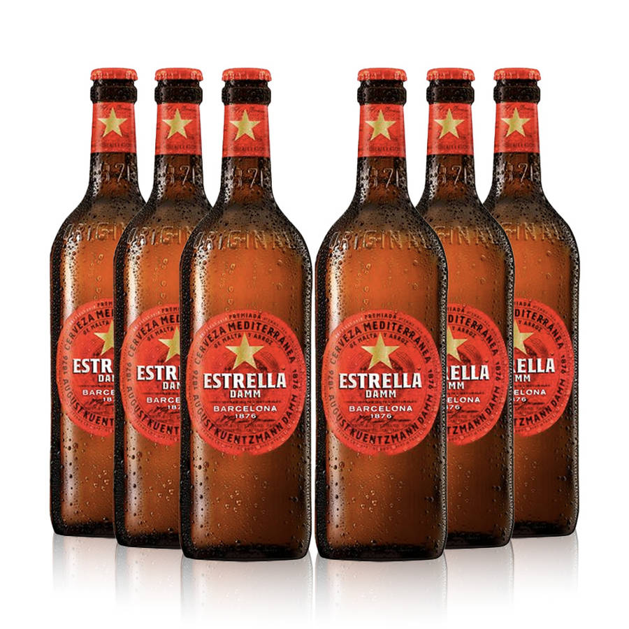 Moist Bottles Of Estrella Damm Wallpaper