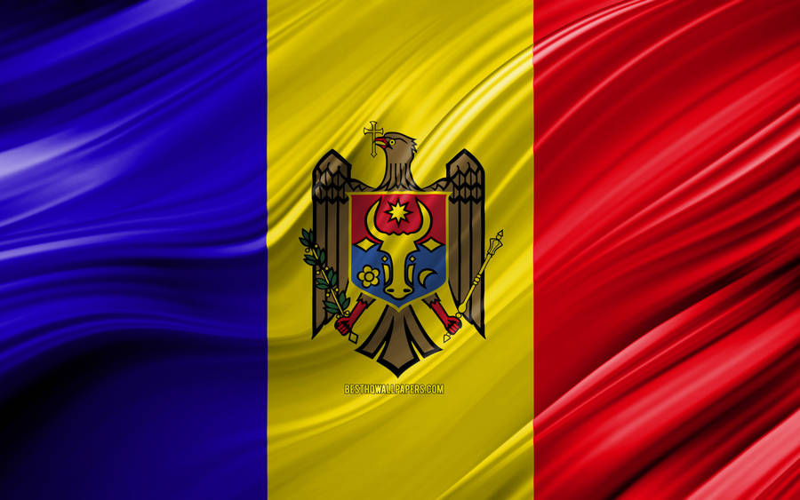 Moldova Flag Logo Wallpaper
