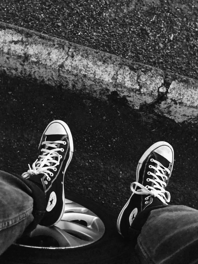 Monochromatic Converse Photo Wallpaper