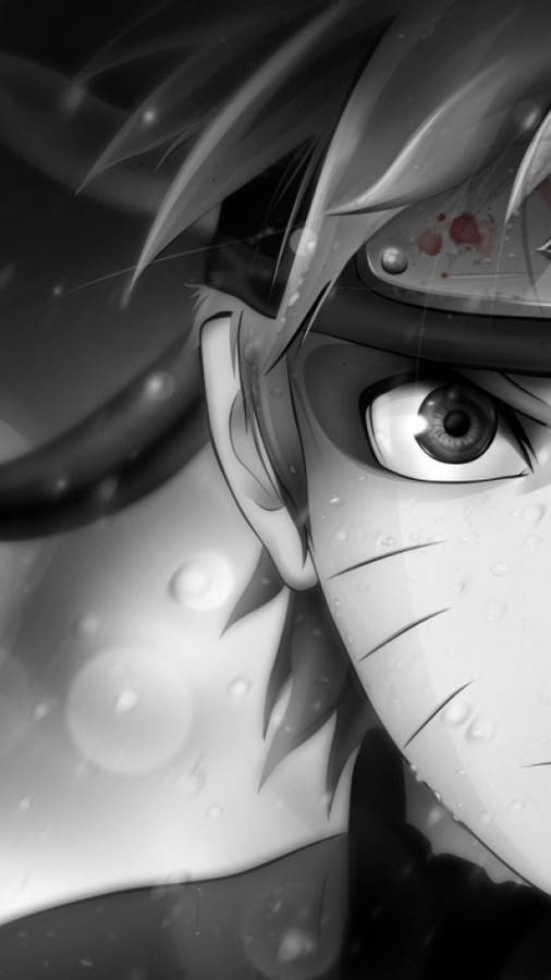 Monochromatic Naruto Iphone Wallpaper