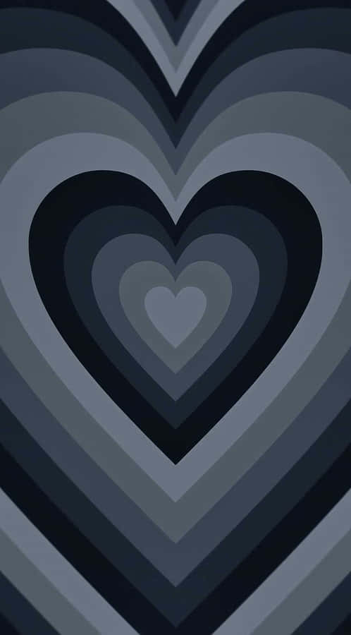 Monochrome Black Heart Iphone Wallpaper